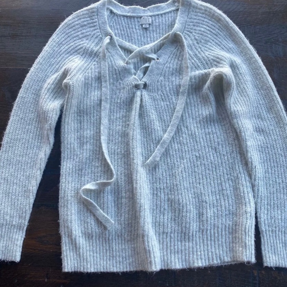 A New Day Laced-Up Sweater!